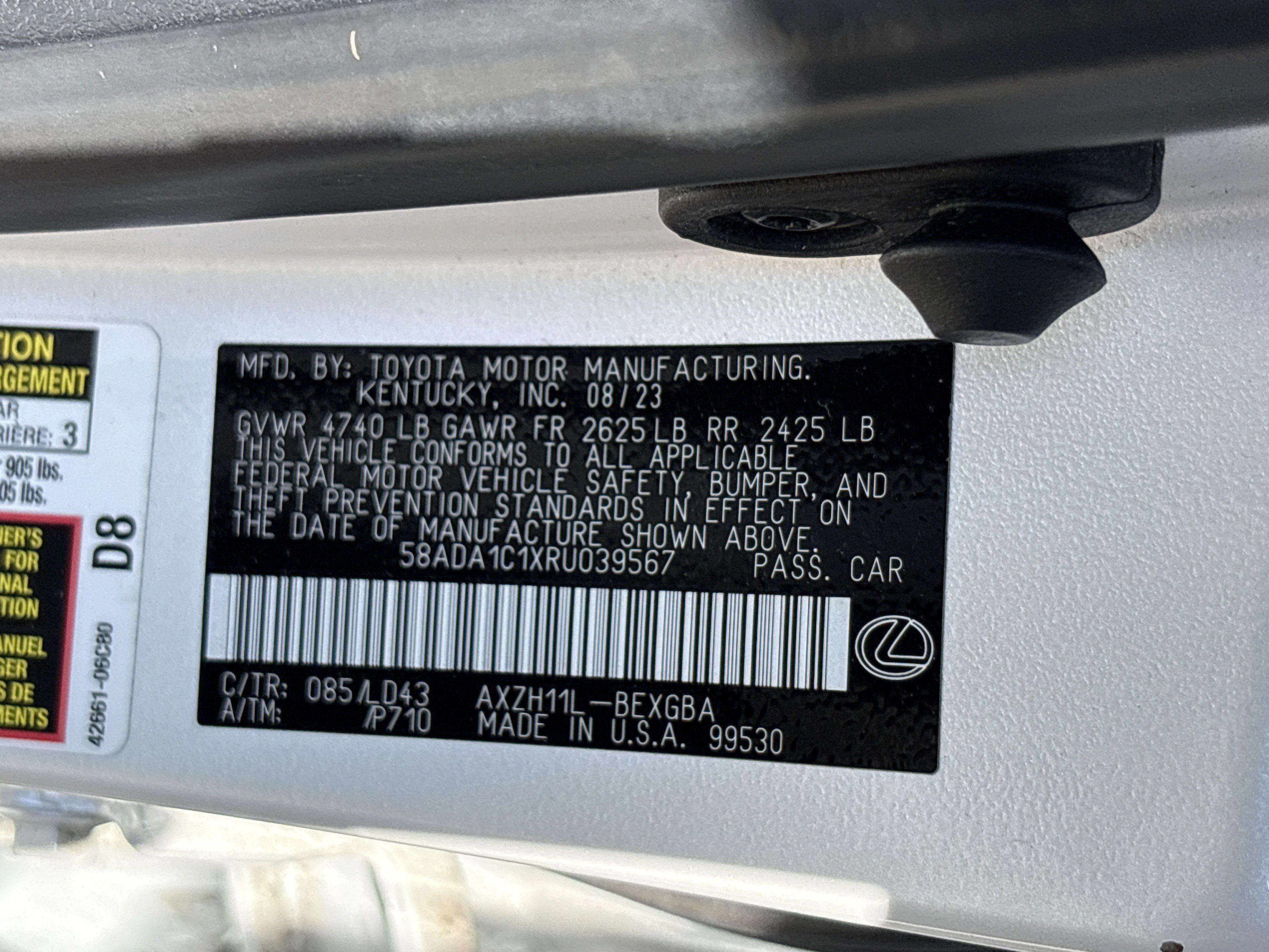 Used 2024 Lexus ES 300h w/ Premium Package FWD image 35
