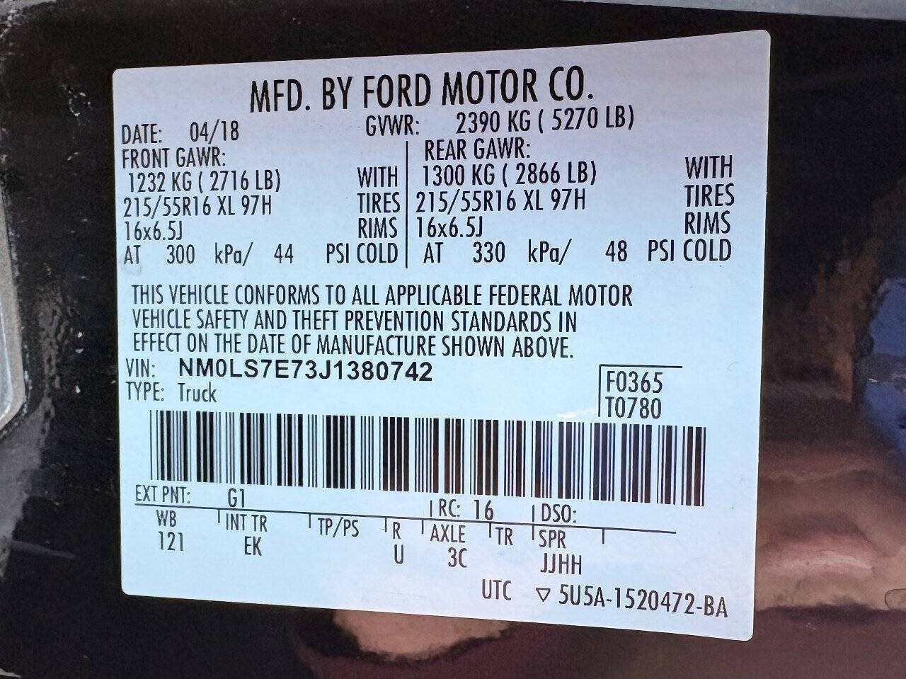 Used 2018 Ford Transit Connect XL FWD image 28