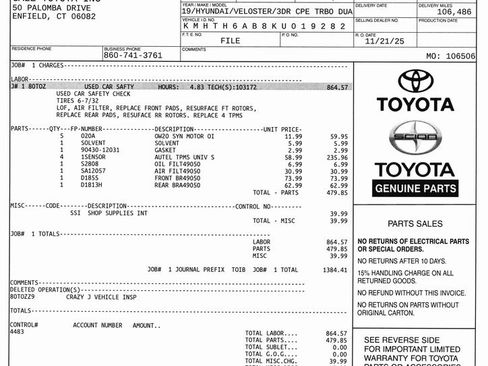 Used 2019 Hyundai Veloster Turbo image 10