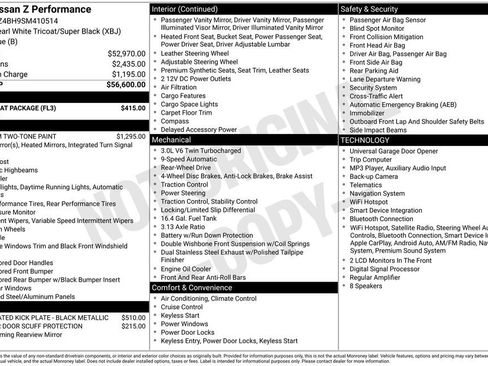 Used 2025 Nissan Z Performance w/ Floor Mat Package RWD image 17