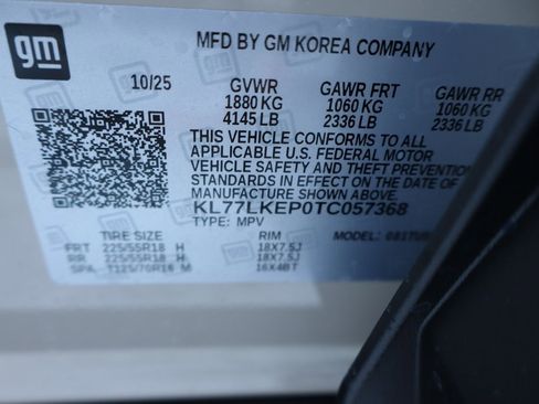 New 2026 Chevrolet Trax ACTIV w/ Sunroof Package image 25