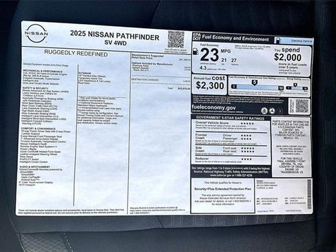 New 2025 Nissan Pathfinder SV image 11
