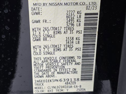 Used 2023 Nissan Frontier PRO-4X w/ Pro-4X Premium Package image 35