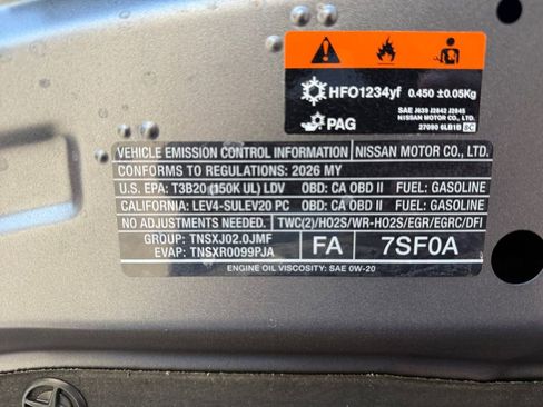 New 2026 Nissan Sentra S image 32