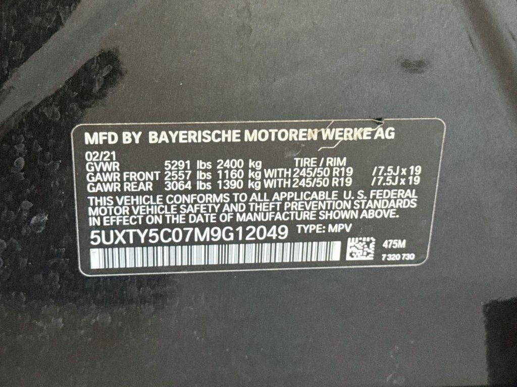 Used 2021 BMW X3 xDrive30i w/ M Sport Package AWD/4WD image 38