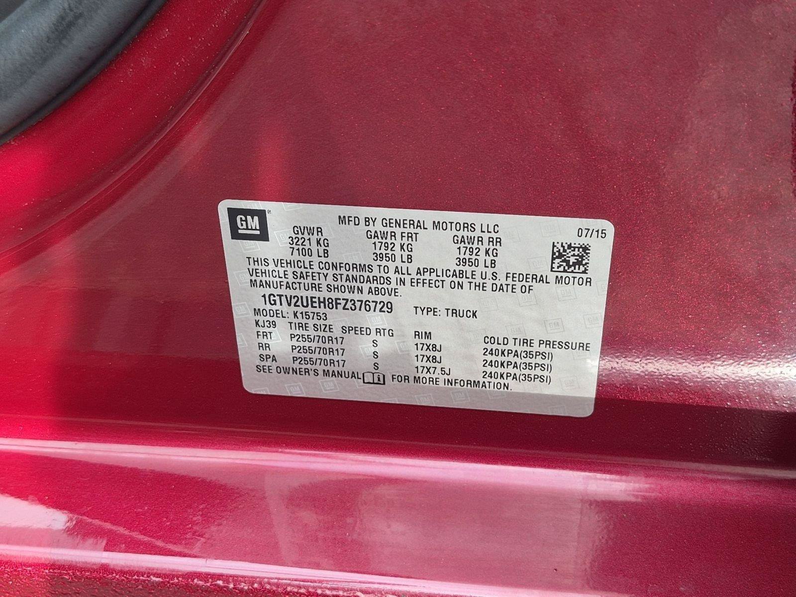 Used 2015 GMC Sierra 1500 SLE w/ SLE Value Package AWD/4WD image 19