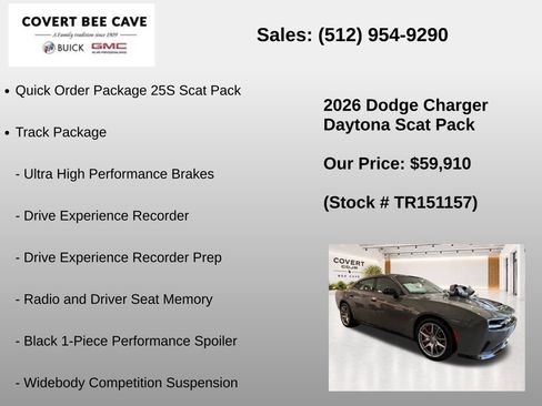New 2026 Dodge Charger Daytona Scat Pack w/ Track Package AWD/4WD image 7