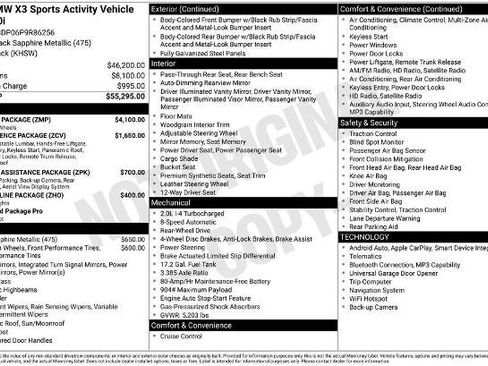 Used 2023 BMW X3 sDrive30i w/ M Sport Package RWD image 5