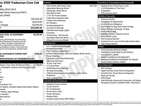 New 2026 RAM 3500 Tradesman AWD/4WD image 4