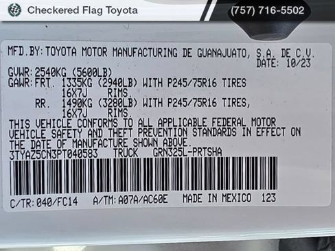 Used 2023 Toyota Tacoma SR5 RWD image 28
