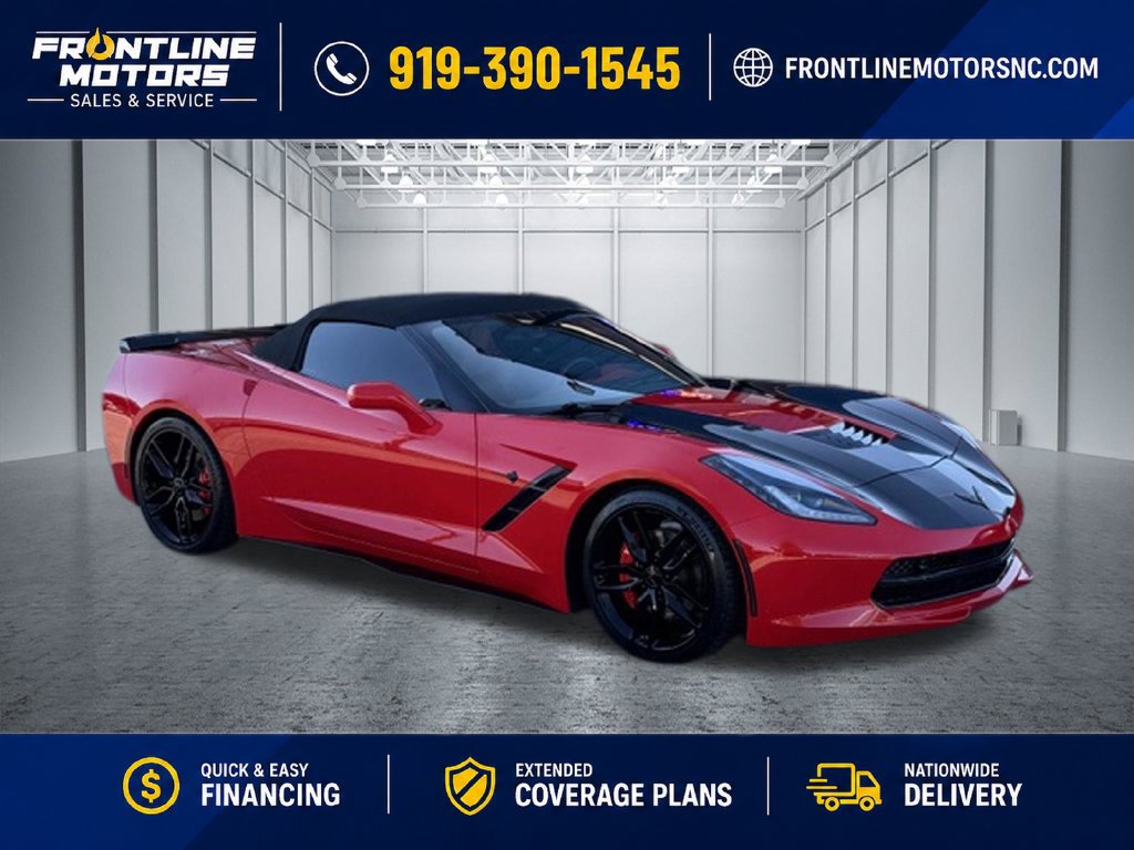 Used 2015 Chevrolet Corvette Stingray Convertible w/ 3LT Preferred Equipment Group RWD 360° Tour