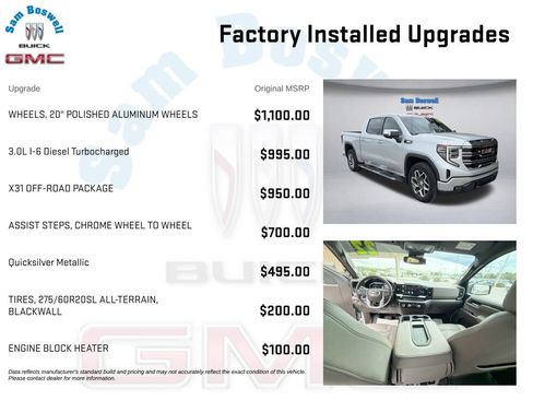 Used 2022 GMC Sierra 1500 SLT w/ X31 Off-Road Package AWD/4WD image 4