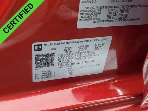 Certified 2022 Chevrolet Silverado 1500 High Country w/ Safety Package II AWD/4WD image 36