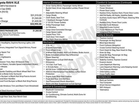 Used 2025 Toyota RAV4 XLE w/ Convenience Package FWD image 2