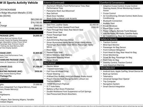 Used 2022 BMW iX xDrive50 w/ Premium Package image 29