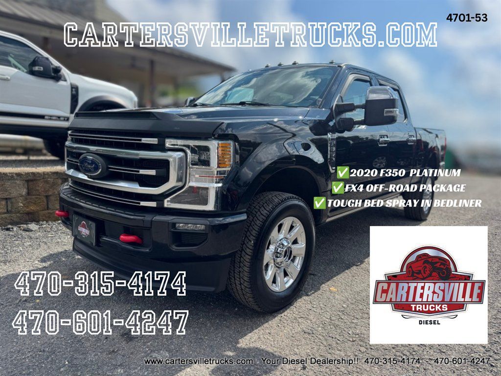 Used 2020 Ford F350 Platinum w/ FX4 Off-Road Package AWD/4WD image 1