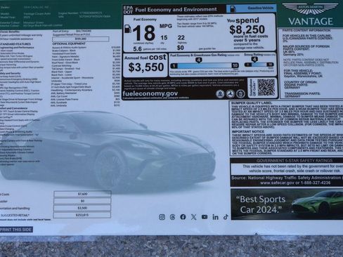 Used 2025 Aston Martin V8 Vantage Coupe image 16
