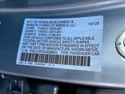 New 2025 Honda Accord EX-L image 19