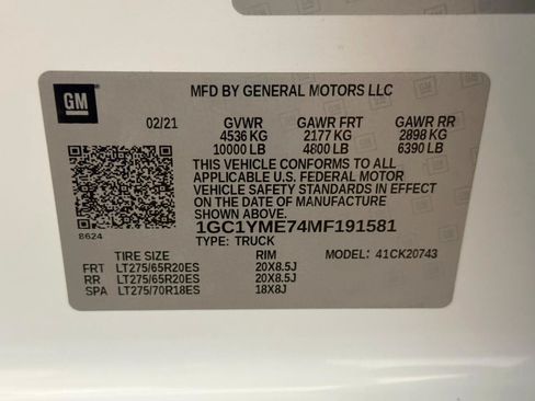 Used 2021 Chevrolet Silverado 2500 Custom w/ Custom Value Package AWD/4WD image 52