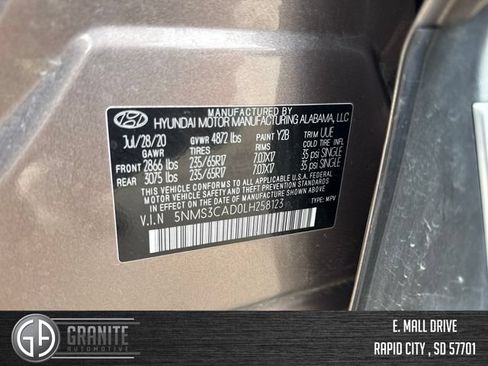 Used 2020 Hyundai Santa Fe SEL AWD/4WD image 29