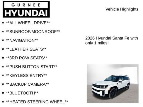 New 2026 Hyundai Santa Fe Calligraphy AWD/4WD image 9