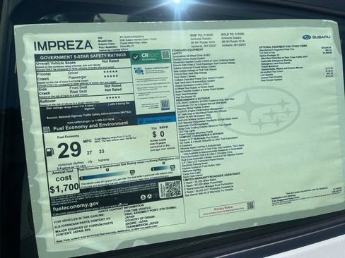 New 2026 Subaru Impreza 2.0i Sport AWD/4WD image 11