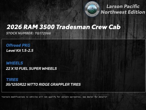 New 2026 RAM 3500 Tradesman image 3
