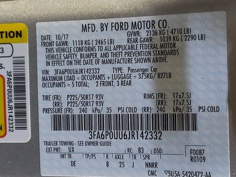 Used 2018 Ford Fusion S image 33