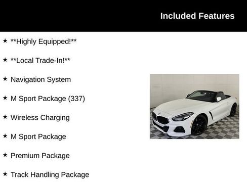 Used 2019 BMW Z4 sDrive30i w/ M Sport Package RWD image 4
