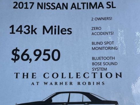 Used 2017 Nissan Altima 2.5 SL w/ Moonroof Package FWD image 2