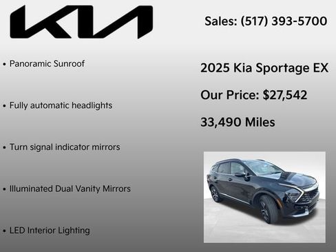 Used 2025 Kia Sportage EX w/ Premium Package AWD/4WD image 12