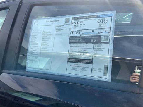 New 2025 Nissan Versa SV w/ Trunk Package image 24