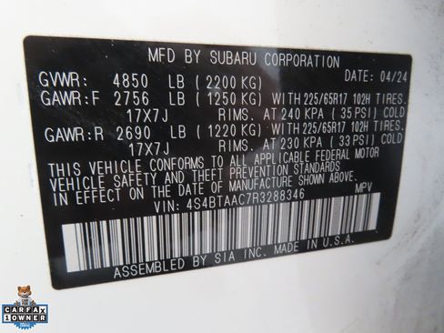 Certified 2024 Subaru Outback AWD/4WD image 22