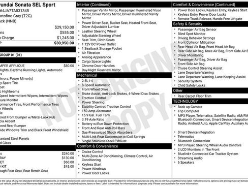 Certified 2026 Hyundai Sonata SEL FWD image 7