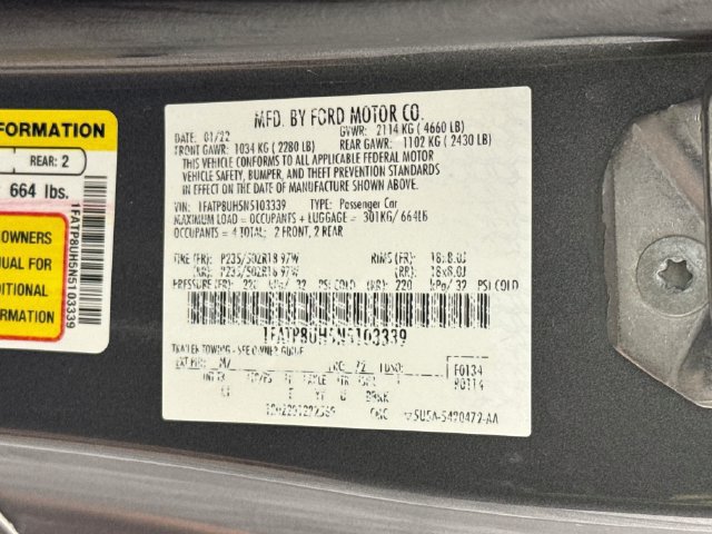 Used 2022 Ford Mustang Premium RWD image 38