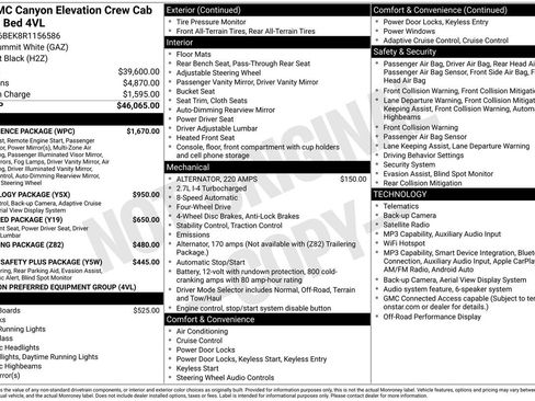 Used 2024 GMC Canyon Elevation w/ Convenience Package AWD/4WD image 3