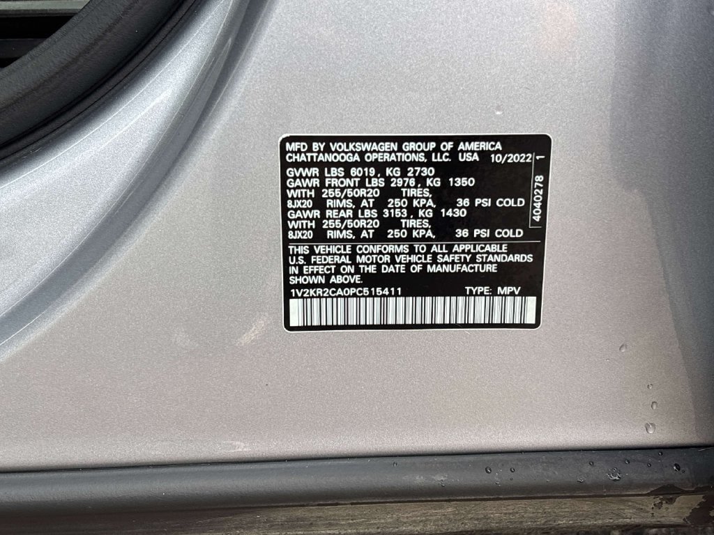 Certified 2023 Volkswagen Atlas SE w/ Panoramic Sunroof Package AWD/4WD image 34