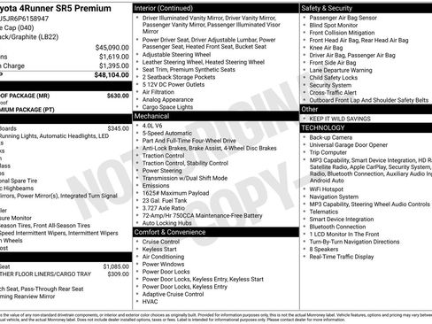 Used 2023 Toyota 4Runner SR5 Premium w/ Moonroof Package AWD/4WD image 3