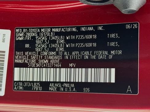 New 2026 Toyota Sienna Platinum AWD/4WD image 29