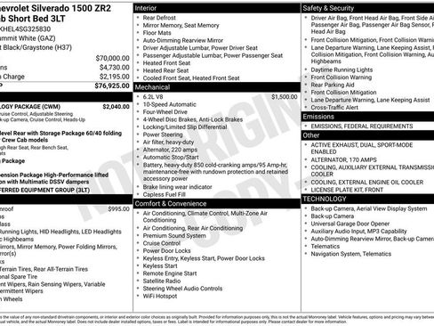 Used 2025 Chevrolet Silverado 1500 ZR2 w/ Technology Package image 37