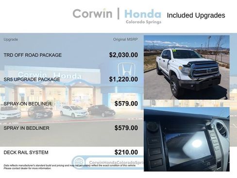 Used 2017 Toyota Tundra SR5 w/ TRD Off Road Package AWD/4WD image 4