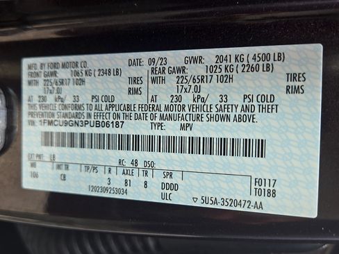 Certified 2023 Ford Escape Active AWD/4WD image 25