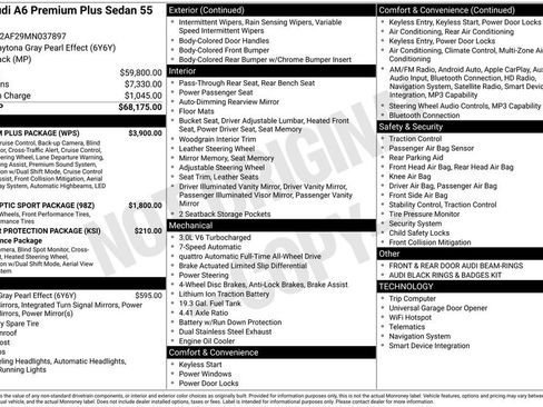 Used 2021 Audi A6 Premium Plus w/ Premium Plus Package AWD/4WD image 4