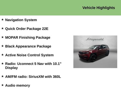 Used 2025 Jeep Grand Cherokee Limited w/ Black Appearance Package RWD image 9