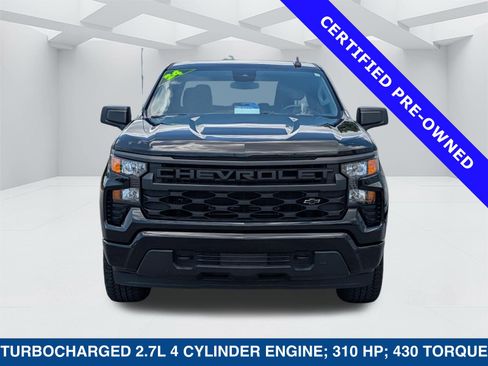 Used 2024 Chevrolet Silverado 1500 Custom w/ Turbomax Blackout Package AWD/4WD image 9
