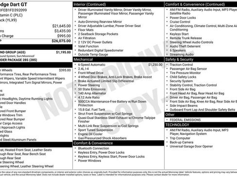 Used 2015 Dodge Dart GT w/ Sun/Sound Group image 6