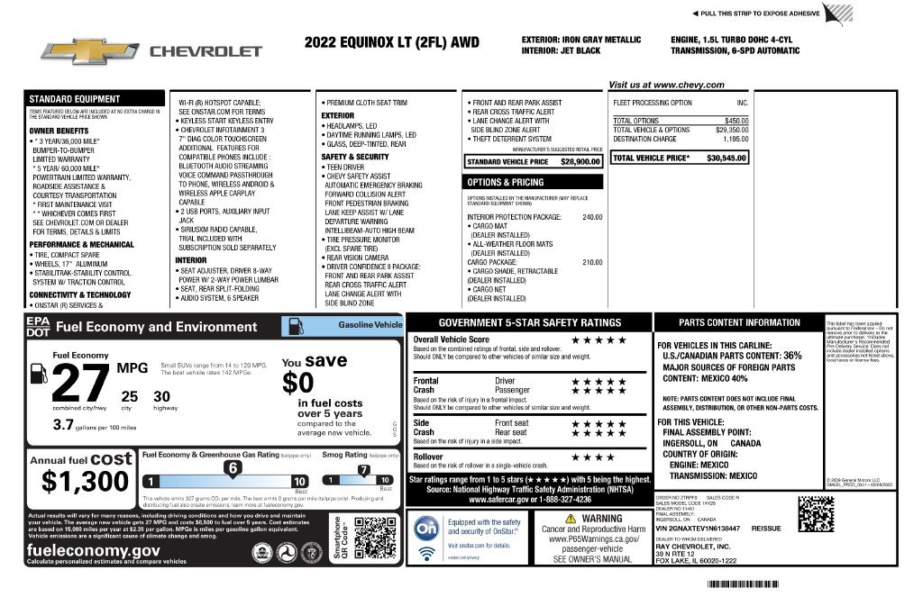Used 2022 Chevrolet Equinox LT AWD/4WD image 4