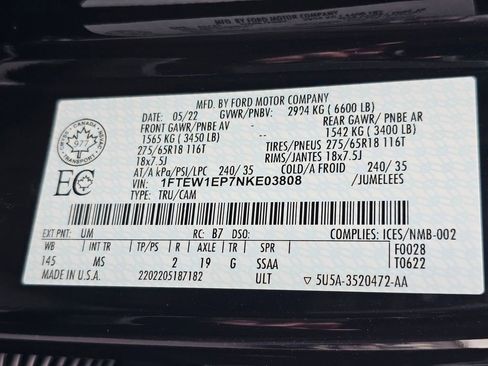 Used 2022 Ford F150 XLT w/ Equipment Group 302A High image 37