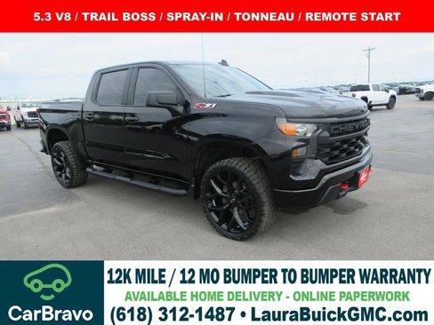 Certified 2022 Chevrolet Silverado 1500 Custom Trail Boss AWD/4WD image 1