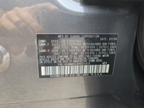 Used 2024 Subaru Ascent Onyx Edition Limited AWD/4WD image 29